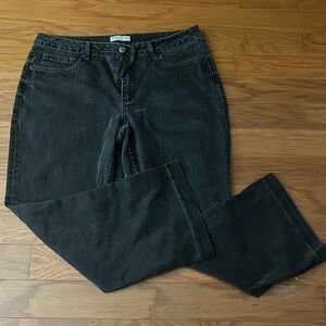 Coldwater Creek: Women’s Jeans, Boyfriend style, size 16, color black/grey